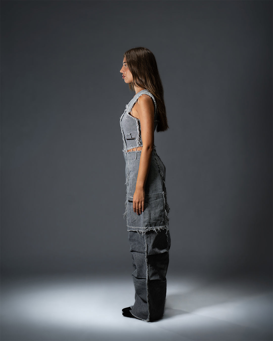 Cave Frayed Cargo Jeans